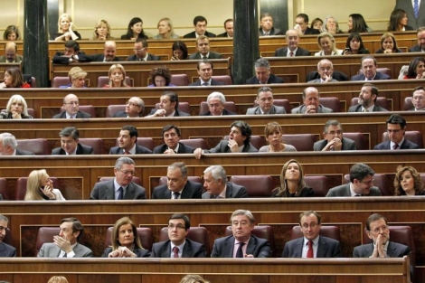 Bancada 'popular' en el Congreso de los Diputados. | Jos Aym