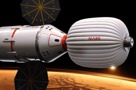 Recreacin artstica de la futura nave que viajar a Marte. | Inspiration Mars