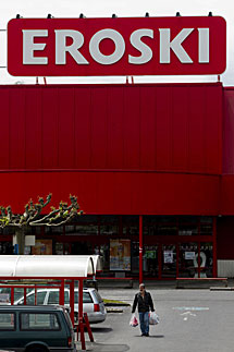 Un supermercado Eroski. |E. M.