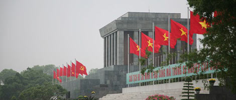 Mausoleo de Ho Chi Minh en Hanoi, Vietnam.