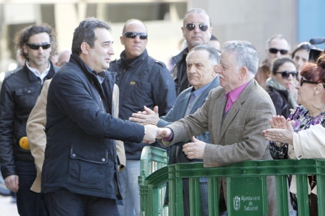 Bustos, a su llegada a los juzgados. | Jordi Soteras