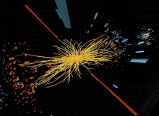 Recreacin del bosn de Higgs. | CERN
