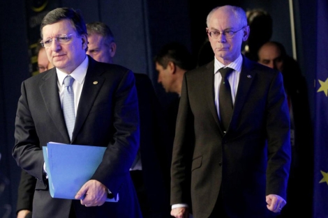 José Manuel Durao Barroso y Herman Van Rompuy.