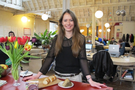 Christina Rebel, fundadora de 2Pueblo, en el Hub de Islington.