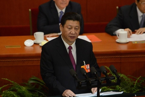 Xi Jinping, durante su intervencin. | Afp