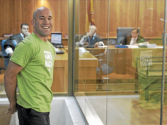 El etarra Manex Castro, en uno de sus juicios el pasado 14 de junio de 2011. | Pool