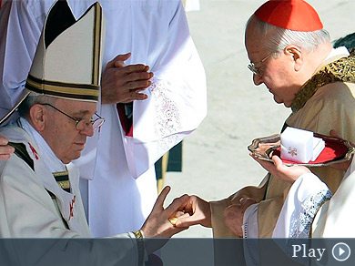 El Papa Francisco, en la ceremonia inaugural de su papado.