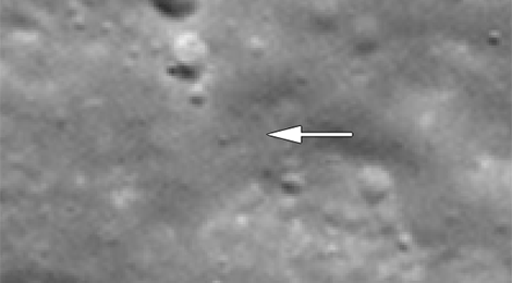Lugar donde impact la nave GRAIL en la Luna. | NASA