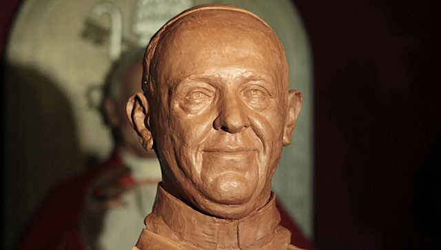 Busto del Papa Francisco. | Efe