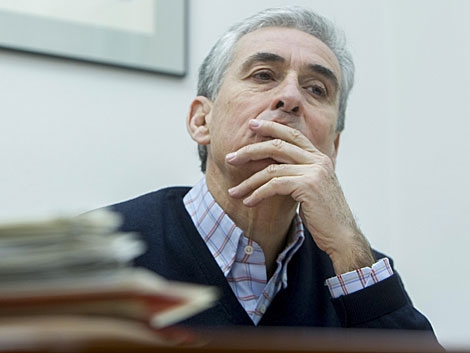 El ex ministro Ramn Juregui en una entrevista en EL MUNDO. | Iaki Andrs