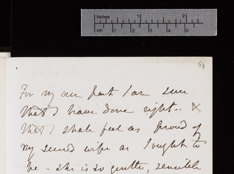 Detalle de uno de los manuscritos de Darwin digitalizados. | Cambridge University Library