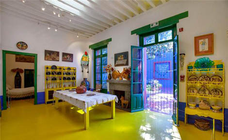 La casa azul, casa-museo de Frida Khalo.
