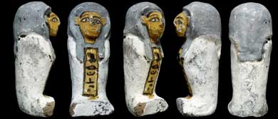 Figurilla funeraria (shabti) del ajuar del aristcrata Ahhotep.| CSIC