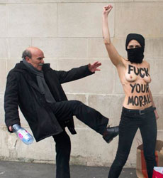 Protesta de Femen. | Afp MS IMGENES