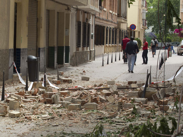 Calles de Lorca das despus del terremoto de 2011 | Alberto Cuellar