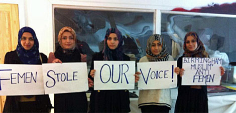 "¡Femen roba nuestra voz!", dicen musulmanas británicas.