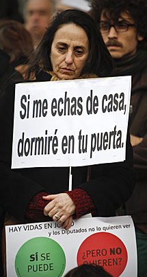 Manifestante en Madrid. | Alberto Di Lolli