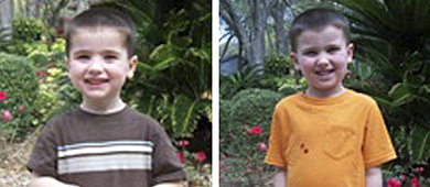 Los pequeos Chase y Cole Hakken, raptados por sus padres. | Reuters