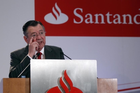 El consejero delegado del Santander, Alfredo Sáenz. | Javier Barbancho