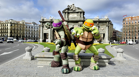 Las tortugas ninja, en plan castizo. | Foto: Nickelodeon