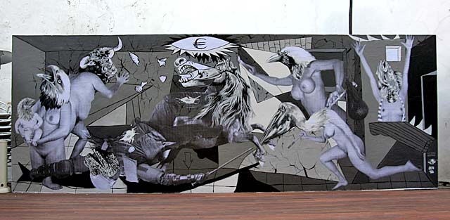 El mural de Vinz Feel Free en el Instituto Francs de Valencia | E.M. | LBUM