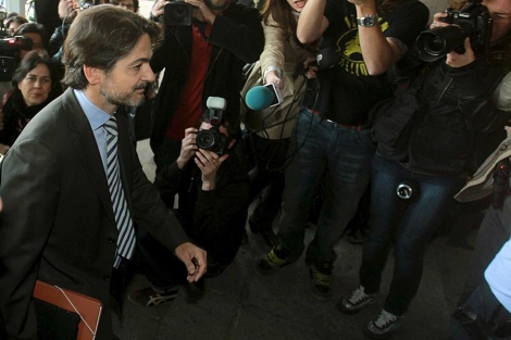 Oriol Pujol a su llegada al Tribunal Superior de Justicia de Catalua. | Foto: Efe