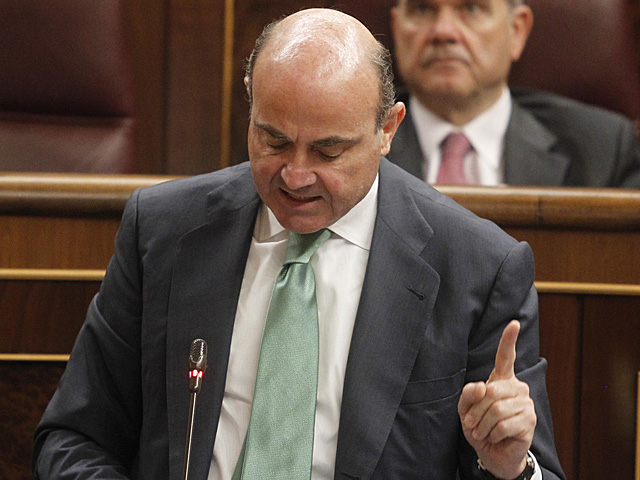 El ministro de Economa, Luis de Guindos. | Jos Aym.