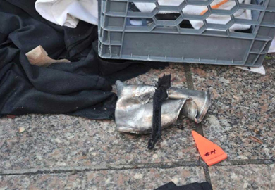 Imagen de un clavo que formaban parte del explosivo de Boston. | Reuters