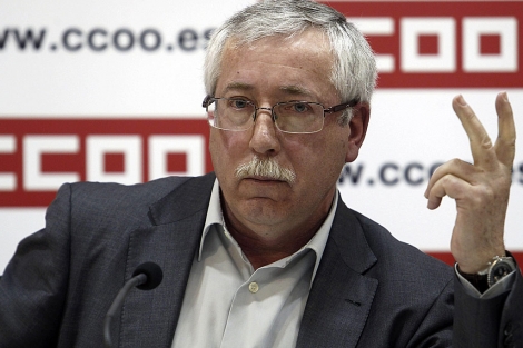 El secretario general de CCOO este mes en una comparecencia en Madrid. | F. Alvarado/ Efe