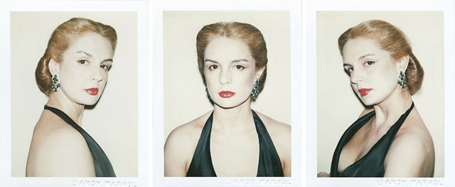 Carolina Herrera, en tres Polaroids de Warhol de 1978. | Fotos: Warhol Foundation VEA MS FOTOS