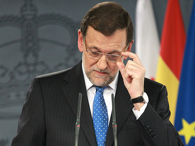 Mariano Rajoy durante la rueda de prensa conjunta con el primer ministro de Eslovenia. | Alberto Cuellar