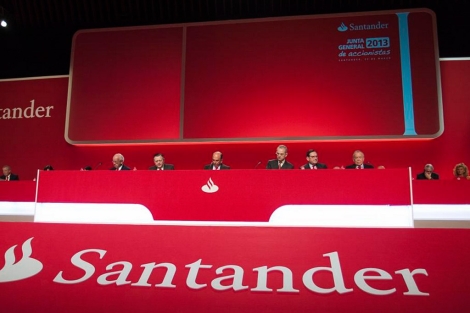 Junta de accionistas del Banco Santander en el mes de marzo. | Carlos Pereira