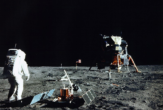 Buzz Aldrin, durante el primer paseo lunar de la misin Apolo 11. | NASA