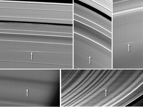 Impactos de meteoritos en Saturno detectados por la sonda Cassidi. | NASA