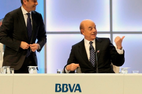 El presidente del BBVA, Francisco Gonzlez, en la junta general de accionistas. | Efe