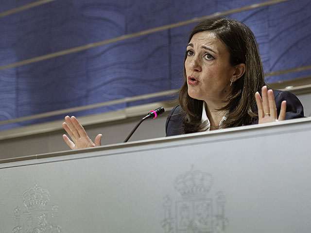 Soraya Rodrguez, durante la rueda de prensa. | Emilio Naranjo / Efe