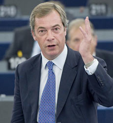 Nigel Farage, líder del Ukip.