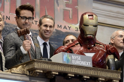 Downey Jr., durante la promocin de 'Iron Man 3'. | Efe