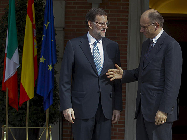 Rajoy recibe a Letta en la Moncloa. | Jos Aym