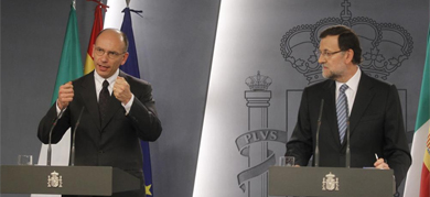 Enrico Letta y Mariano Rajoy. | Foto: Jos Ayma Gonzlez