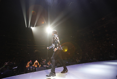 Jagger, en el Staples Center, la semana pasada. | Reuters