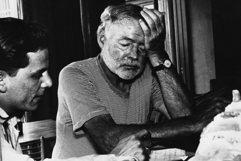 Hemingway, en La Viga, en sus ltimos aos. | Corbis