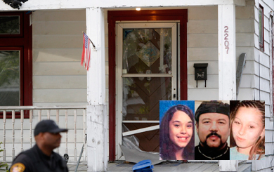 La casa donde el secuestrador tena cautivas a Gina y Amanda. | Efe