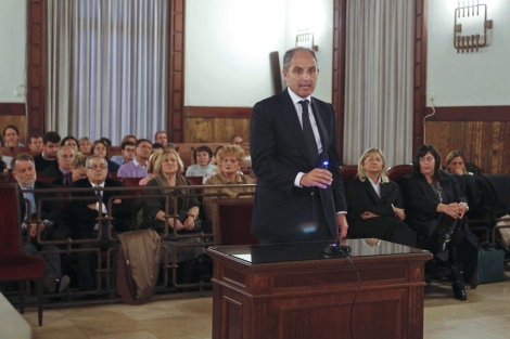 Francisco Camps, durante el juicio contra l en el TSJ de Valencia. | Efe