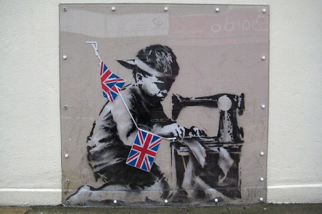 El mural, cuando estaba en una pared de Londres. | Haringey Council/AFP
