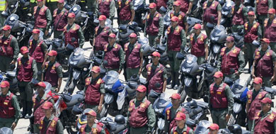 Soldados venezolanos antes de la activacin del plan. | Afp