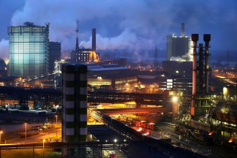 Foto de archivo de 2012 del grupo siderrgico ThyssenKrupp en Duisburgo (Alemania). | Efe