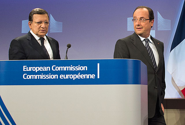 Jos Manuel Durao Barroso y Franois Hollande