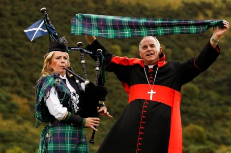 El cardenal Keith, en un acto en Edimburgo. |Reuters