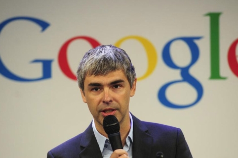 Larry Page, en una imagen de 2012. | Afp